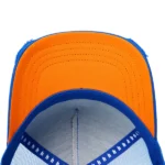 CONTRAST PEAK CAP BLUE ORANGE