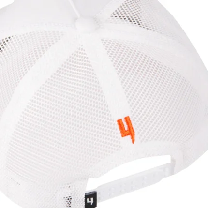 MIXED CONTRAST CAP WHITE ORANGE