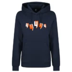 NAVY HOODY FIVE Y LOGO ORANGE