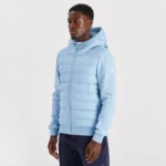 QUILTED PANEL JACKET BABY BLUE