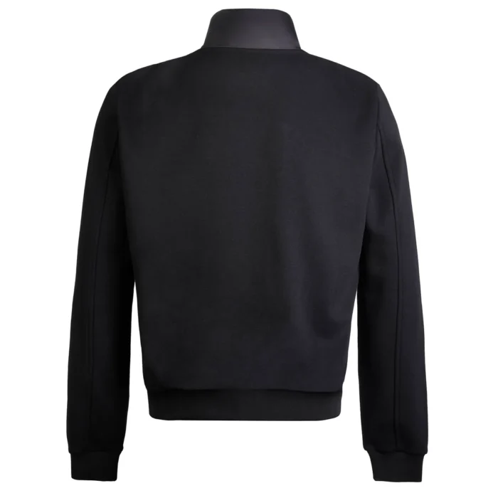 FUNNEL NECK PANEL JACKET BLACK