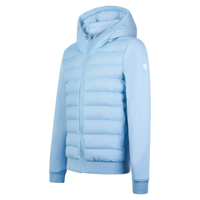 QUILTED PANEL JACKET BABY BLUE