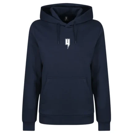 NAVY HOODY WHITE OUTLINE Y LOGO