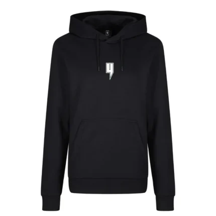 BLACK HOODY WHITE OUTLINE Y LOGO