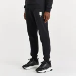 BLACK JOGGERS WHITE OUTLINE Y LOGO
